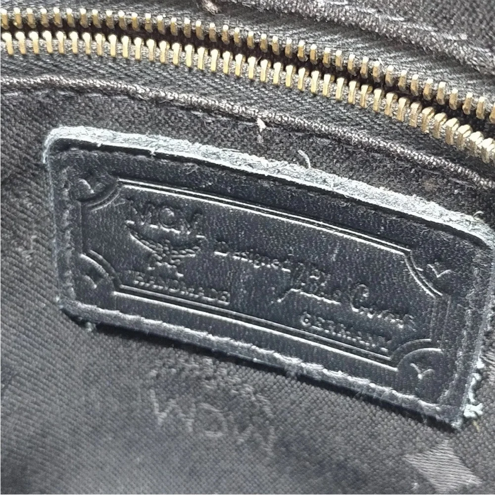 MCM Black Dome Handbag Satchel